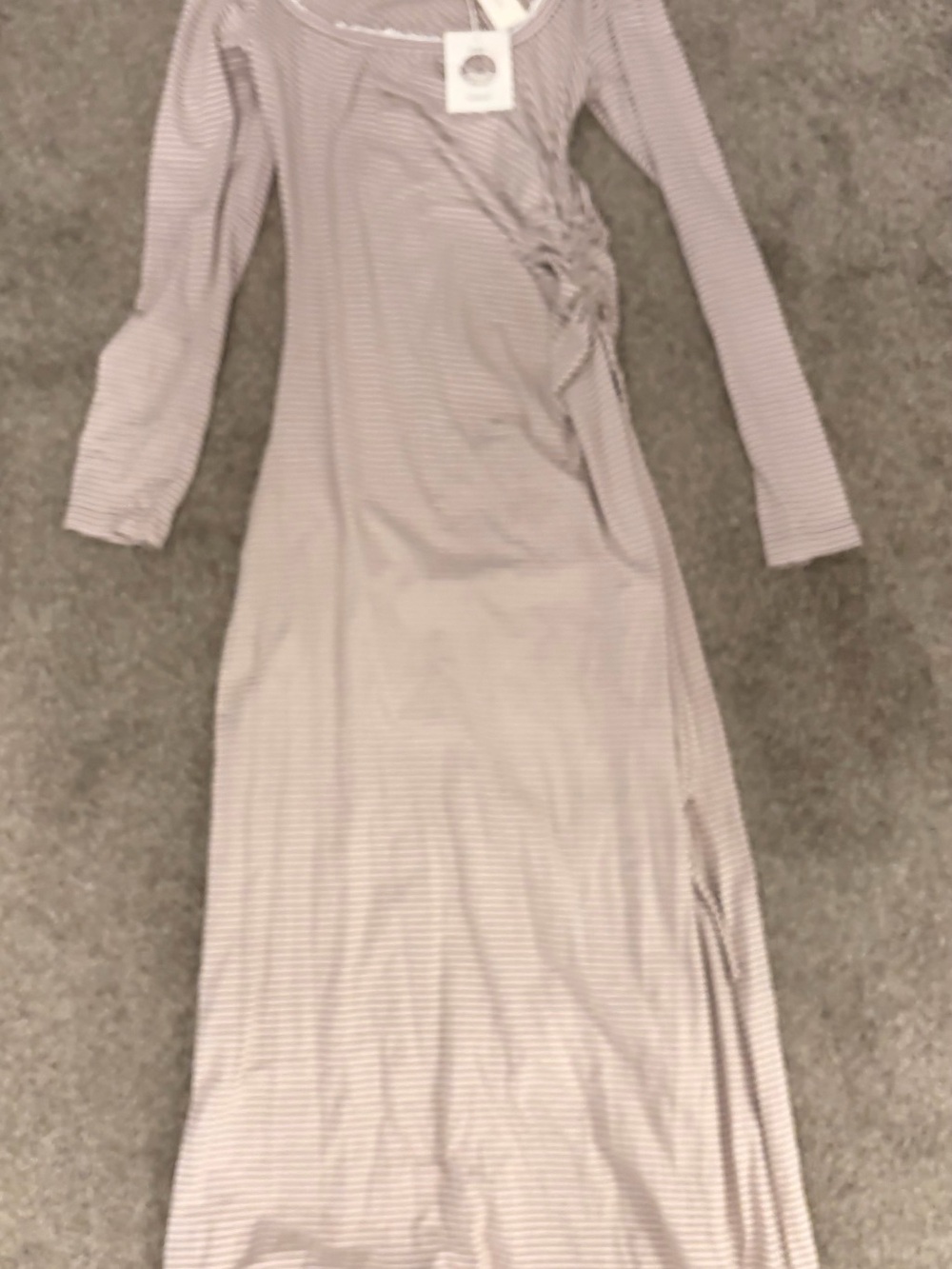 Anthropologie Daily Practice Long-Sleeve Striped Dress size small